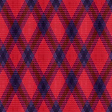 rhombic tartan yeşil ve kırmızı kumaş sorunsuz doku