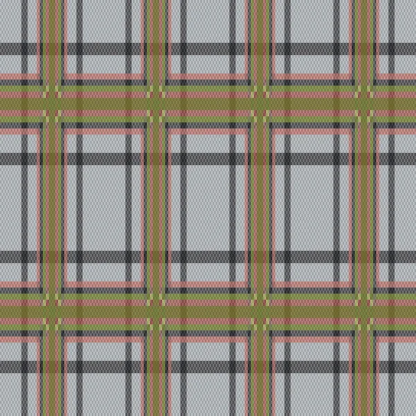 Tissu rectangulaire tartan brun et gris texture sans couture — Image vectorielle