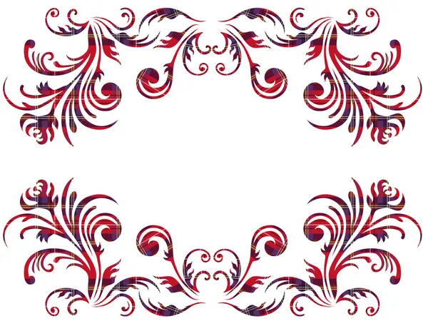 Floral elementen met behulp van de Keltische ornament over Wit — Stockvector