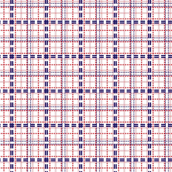 Seamless mesh pattern in blue and red — Stock Vector