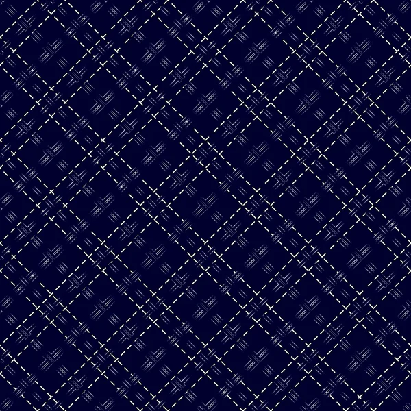 Dark blue seamless mesh pattern — Stock Vector