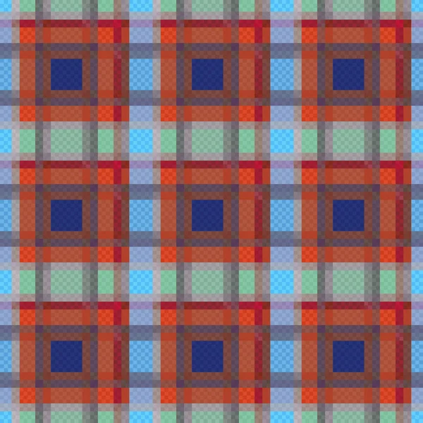 Rectangular Seamless Vector Pattern Tartan Plaid Mainly Muted Colors Texture — Stock Vector