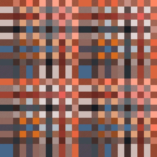 Tartan Scottish Particolored Seamless Pattern Diagonal Lines Texture Flannel Shirt — Stock vektor