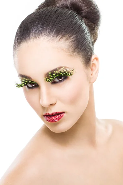 Woman With False Eyelashes — Stock Photo, Image