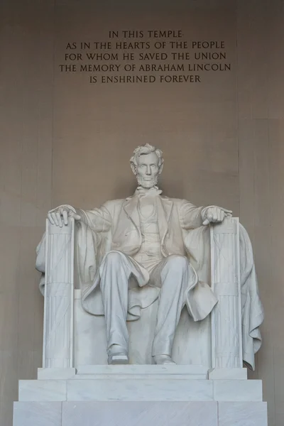 Standbeeld van Lincoln memorial, washington, dc — Stockfoto