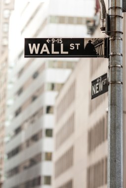 aşağı manhattan new York Wall street işaret