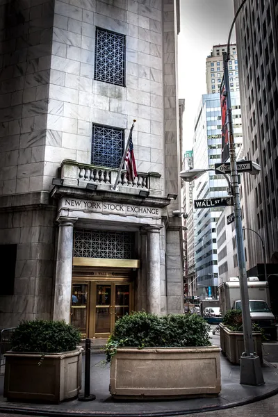 New york stock exchange op wall street Stockfoto