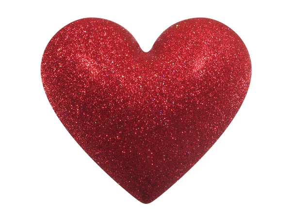 Glinsterende Valentine hart (met uitknippad) — Stockfoto