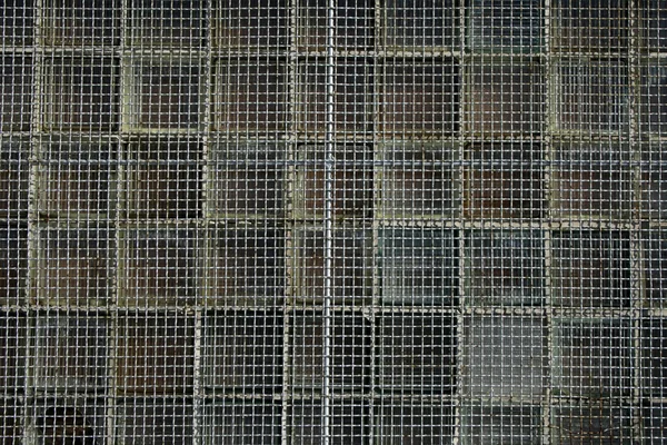 Rozsdás wire mesh háttér — Stock Fotó