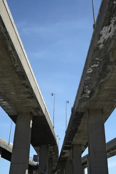 Under the highway viaducts — Stock Photo, Image