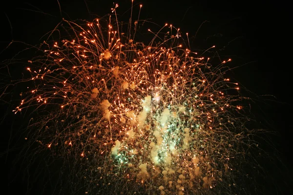 Fogos de artifício e fumo — Fotografia de Stock