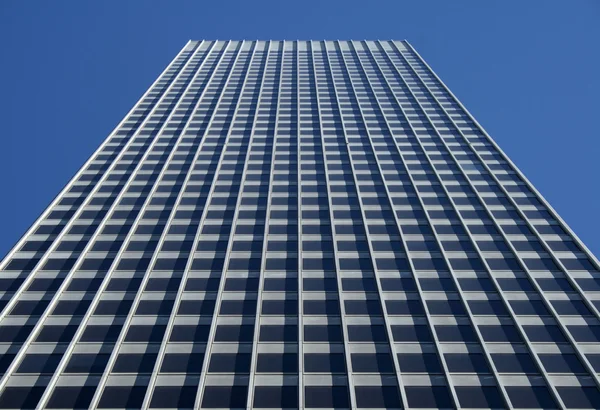 Perspective view of the gray office building — Stock Photo, Image