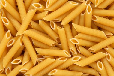 Penne rigate makarna arka plan