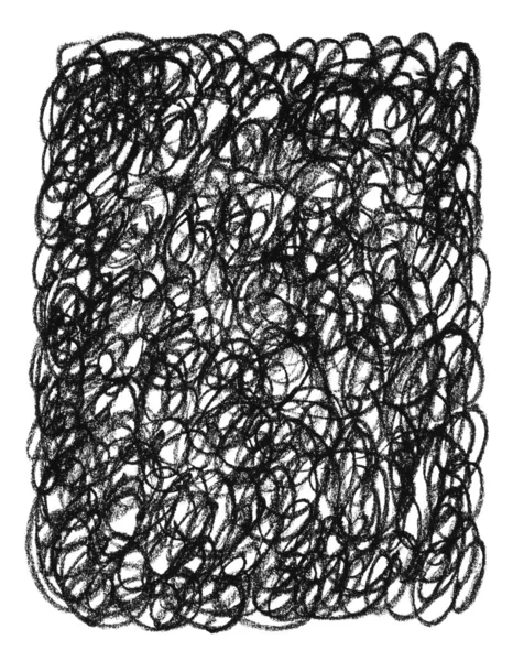 Hand-drawn black circular background — Stock Photo, Image