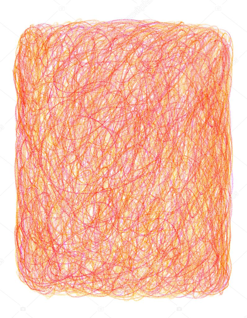 Hand-drawn crayon scribble background
