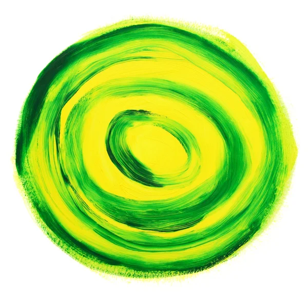 Oil-painted abstract target — Stock Photo, Image