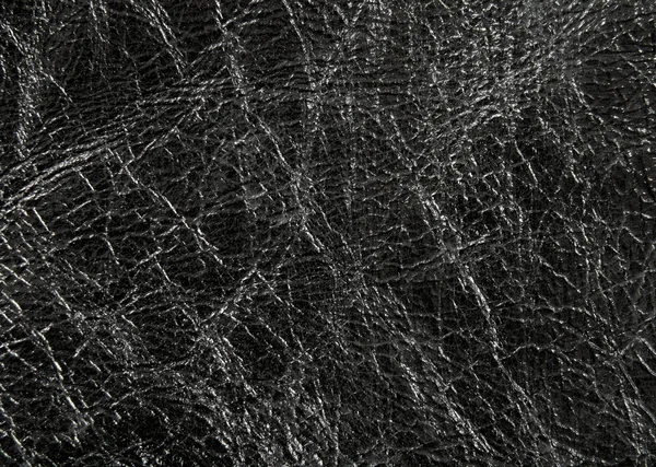 Textura de cuero negro brillante — Foto de Stock