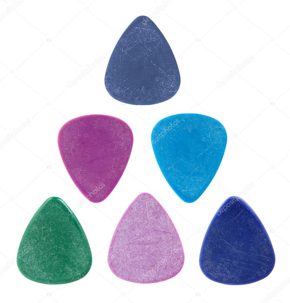 Triangle made of guitar picks