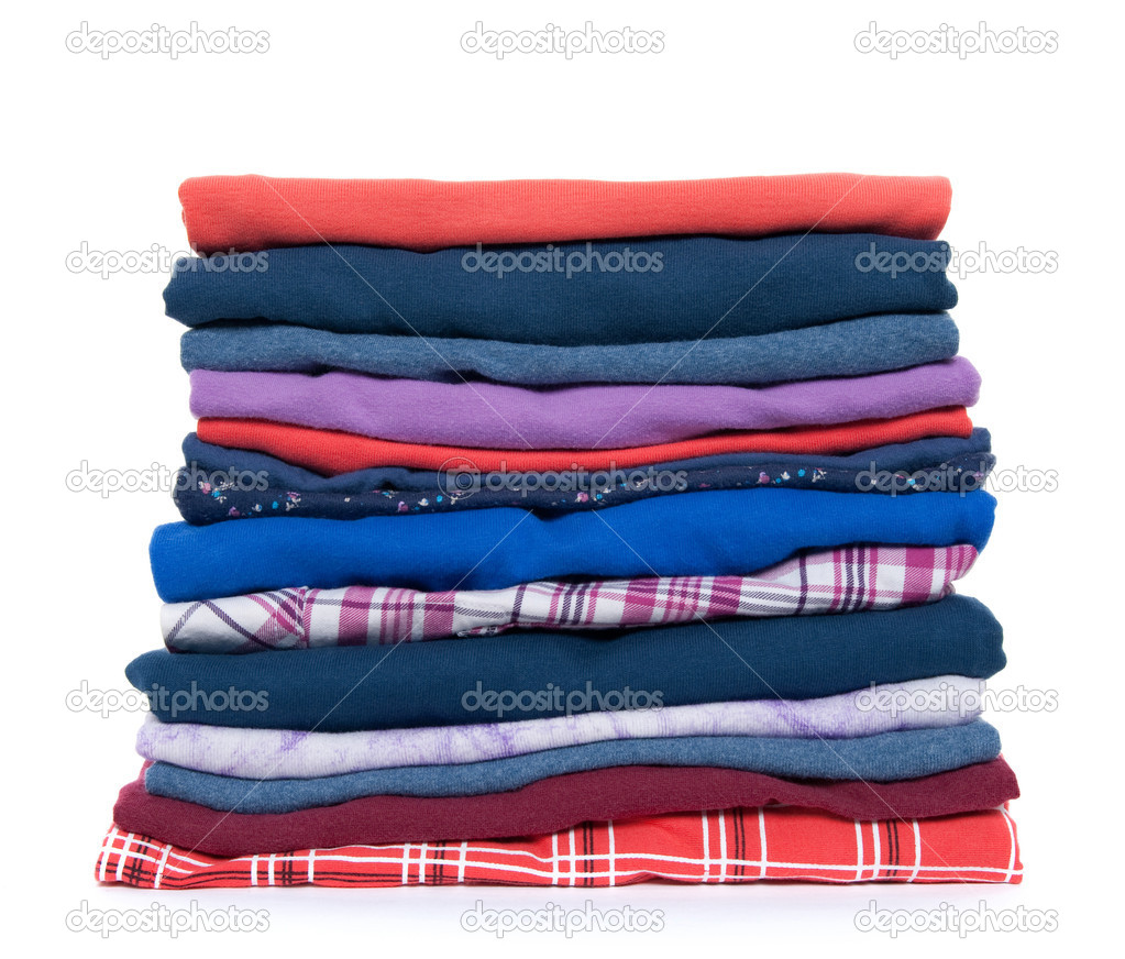 Pile of colorful clothes
