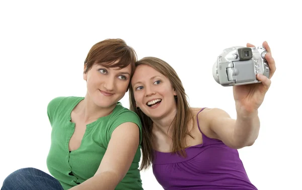 Deux jeunes femmes en autoportrait — Photo