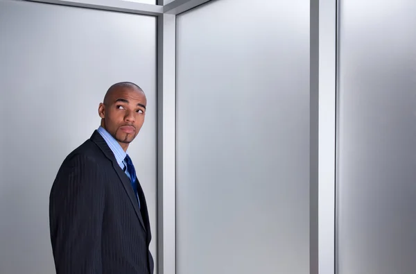 Businessman looking anxious — Stock Photo, Image