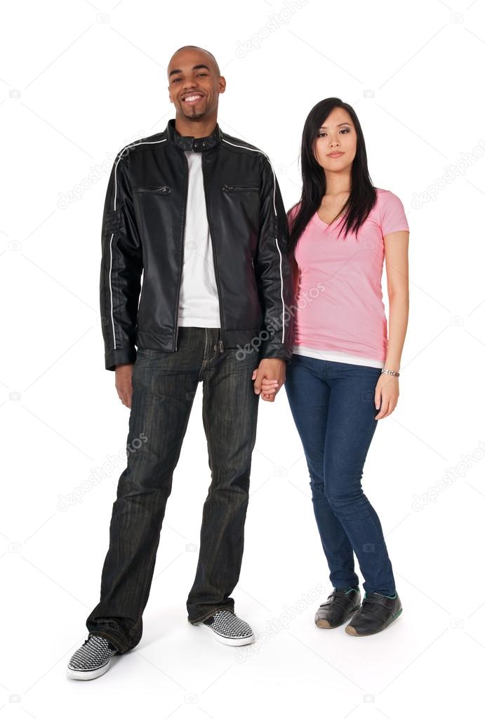 African American guy with Asian girlfriend