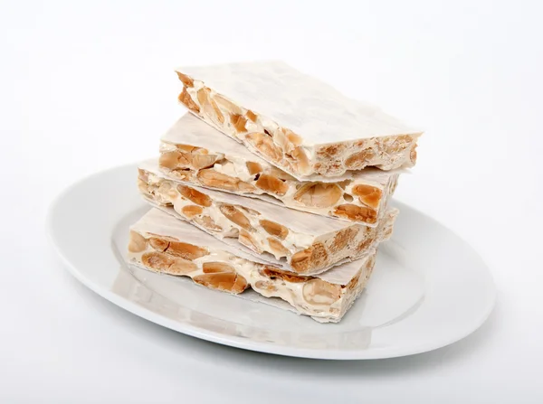 Turron, traditional Spanish dessert — Stock Photo, Image