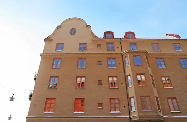 Architektury rezydencjonalnej w centrum Sztokholmu — Zdjęcie stockowe