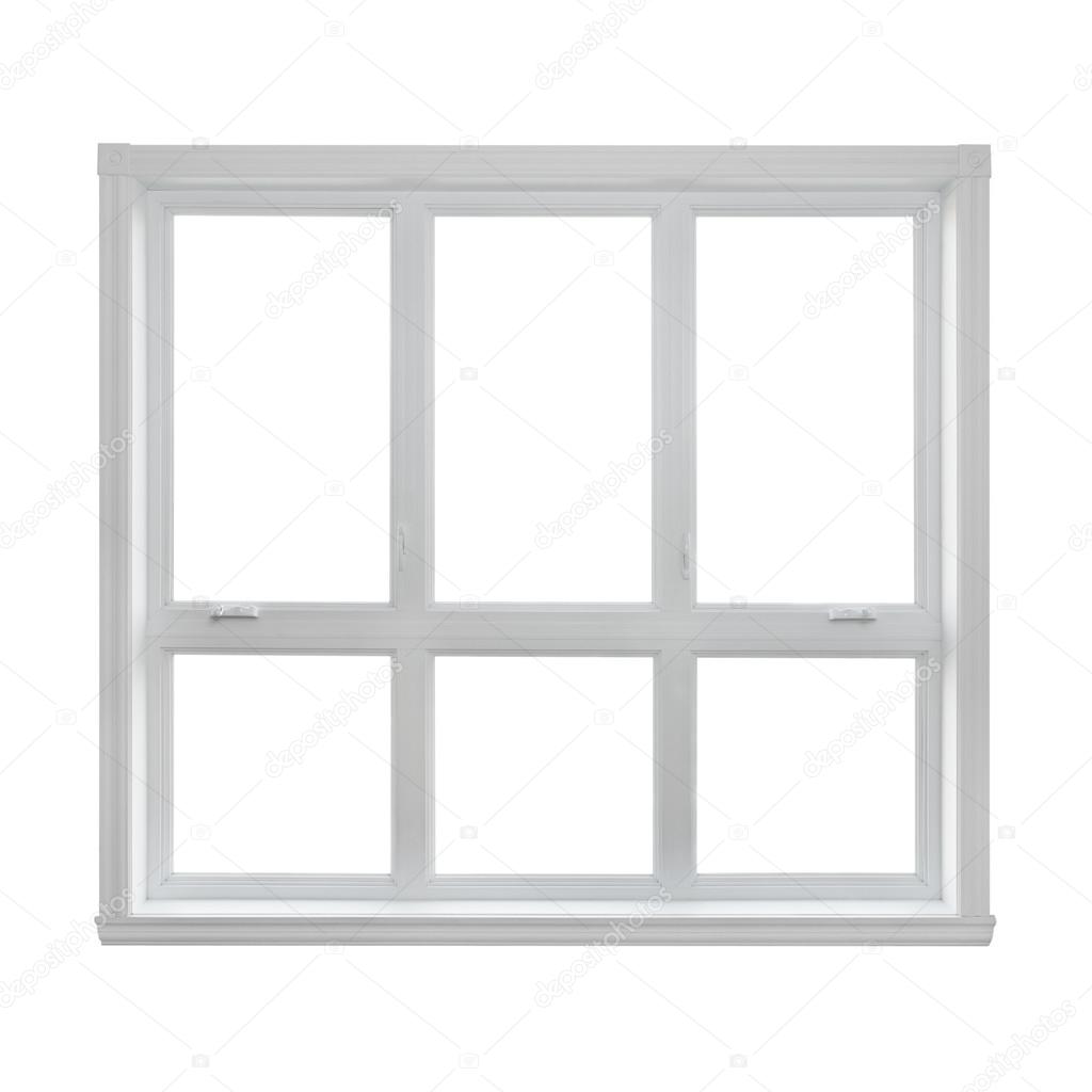 Modern window isolated on white background Stock Photo by ...