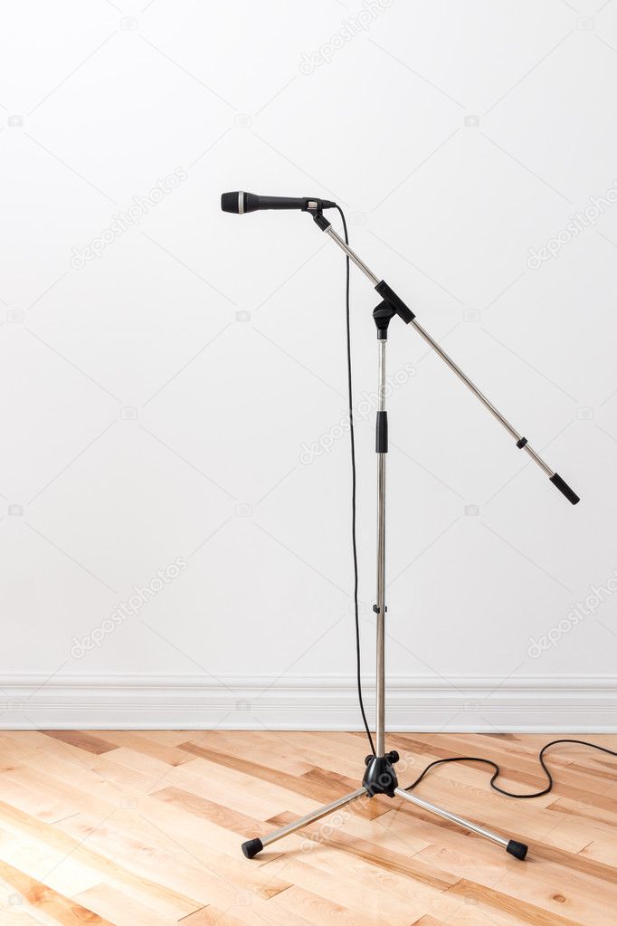 Microphone on a stand