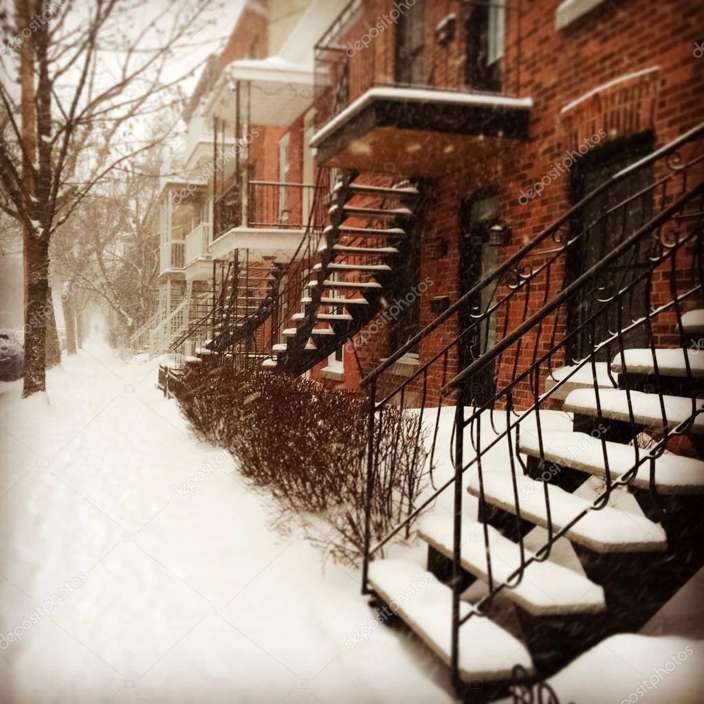 Snowstorm in Montreal