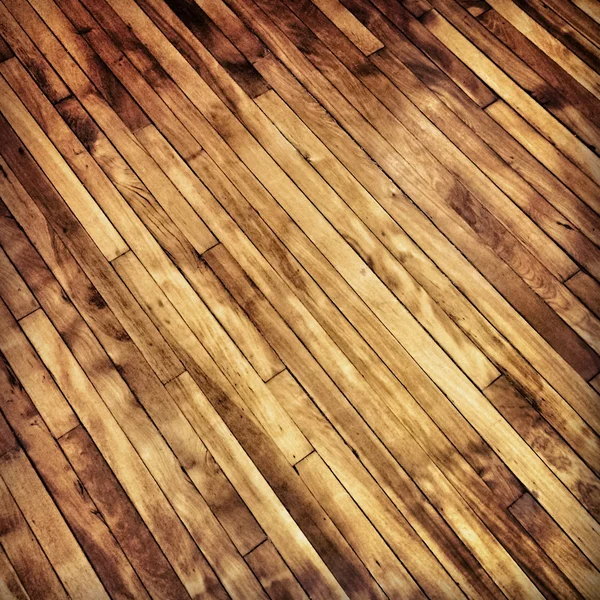 旧的硬木地板 — 图库照片