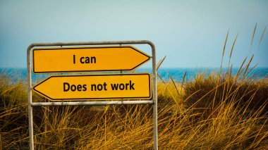 Sokak İşareti Yön Yolu Ben karşı işe yaramazsa