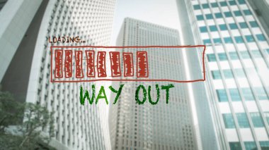 Sokak çıkış yolu yön Işareti