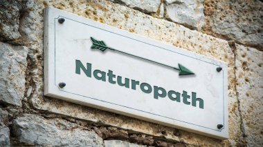 Sokak Işareti naturopati için yön yolu