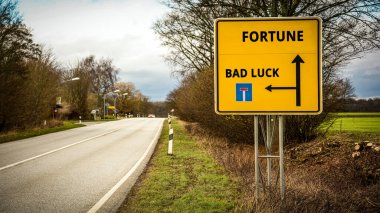 Sokak İmza Fortune ve Bad Luck için Yön Way