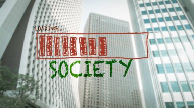 Sokak toplum için yön yolu Imzala