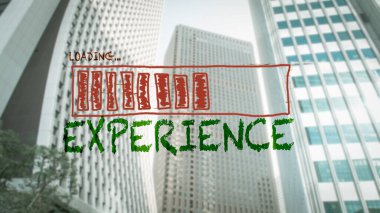 Sokak yol deneyimi için yön Işareti