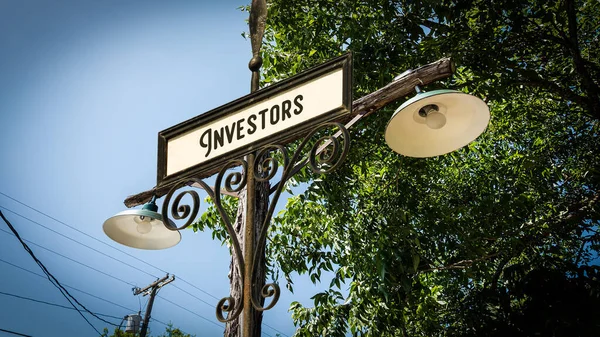 Calle Firme Camino Dirección Los Inversores — Foto de Stock