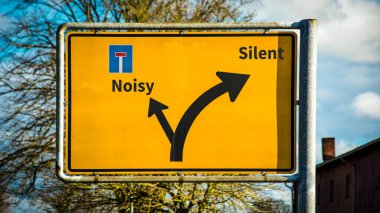 Sokak Imza yön yol Silent VERSUS gürültülü