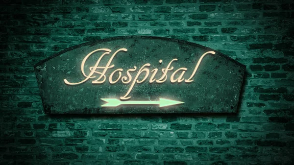 Sokak hastane yön Işareti