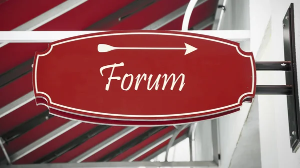 Sokak Mza Forum Için Yön Yolu — Stok fotoğraf