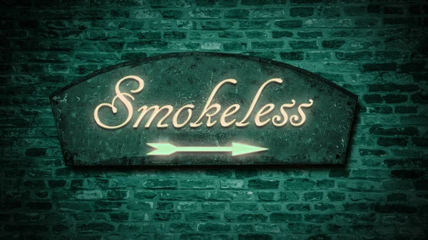 Señal Calle Dirección Camino Smokeless — Foto de Stock