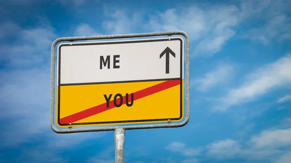 Street Sign Direction Way You — Stock Photo, Image