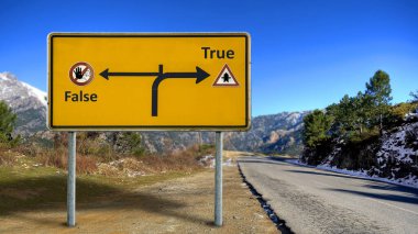 Sokak yanlış karşı true karşı yön Imzala