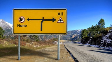 Sokak İmza Yön Yol Herkese karşı Hiçbiri