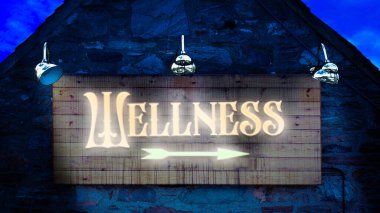 Sokak Işareti sağlık için yön yolu