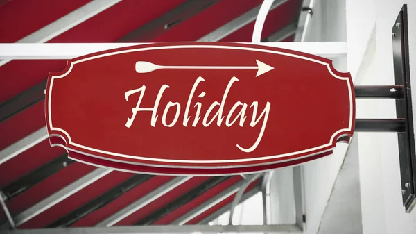 Utca Jel Irány Holiday — Stock Fotó