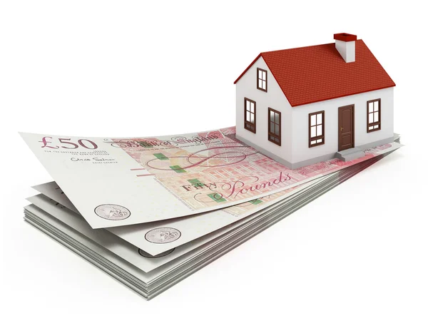 Anglia dom kredyt hipoteczny — Zdjęcie stockowe