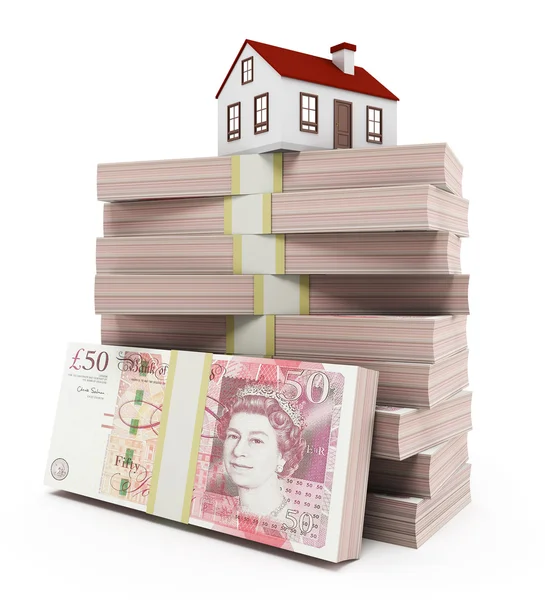 House Mortgage - pounds — Stock Photo, Image